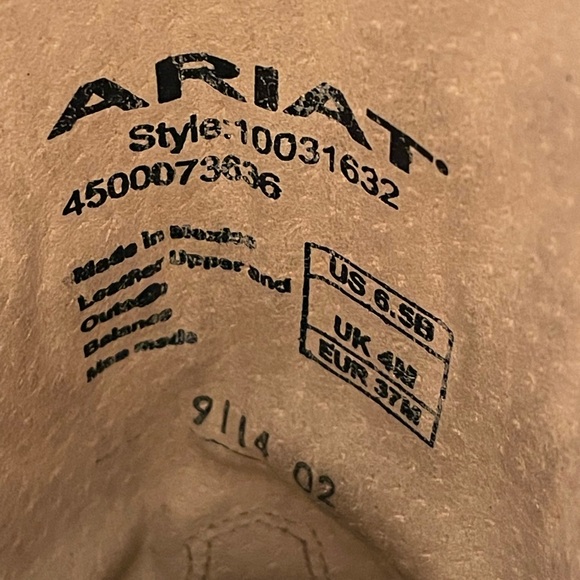 Ariat Brown Pointy Toe Boots - Picture 5 of 7